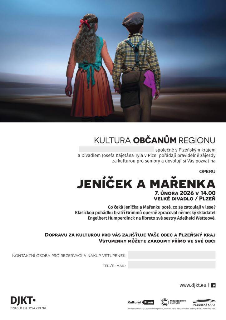 Nevratná záloha 250,- Kč  Velké divadlo v Plzni