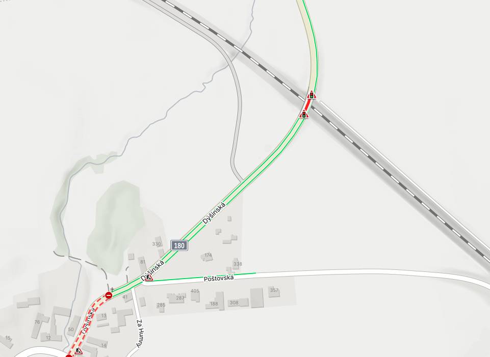 Upozorňujeme občany, že od 6.10.2025 do 15.10.2025 bude částečná uzavírka silnice č. II/180 směrem na Dýšinou v úseku celé délky mostu z důvodu stavebních prací - při realizaci akce "Oprava mostních závěrů". Doprava bude řízena semafory.