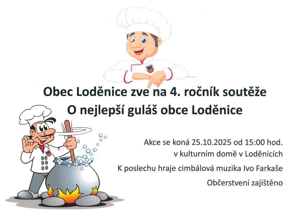 4. ročník soutěže O nejlepší guláš obce Loděnice