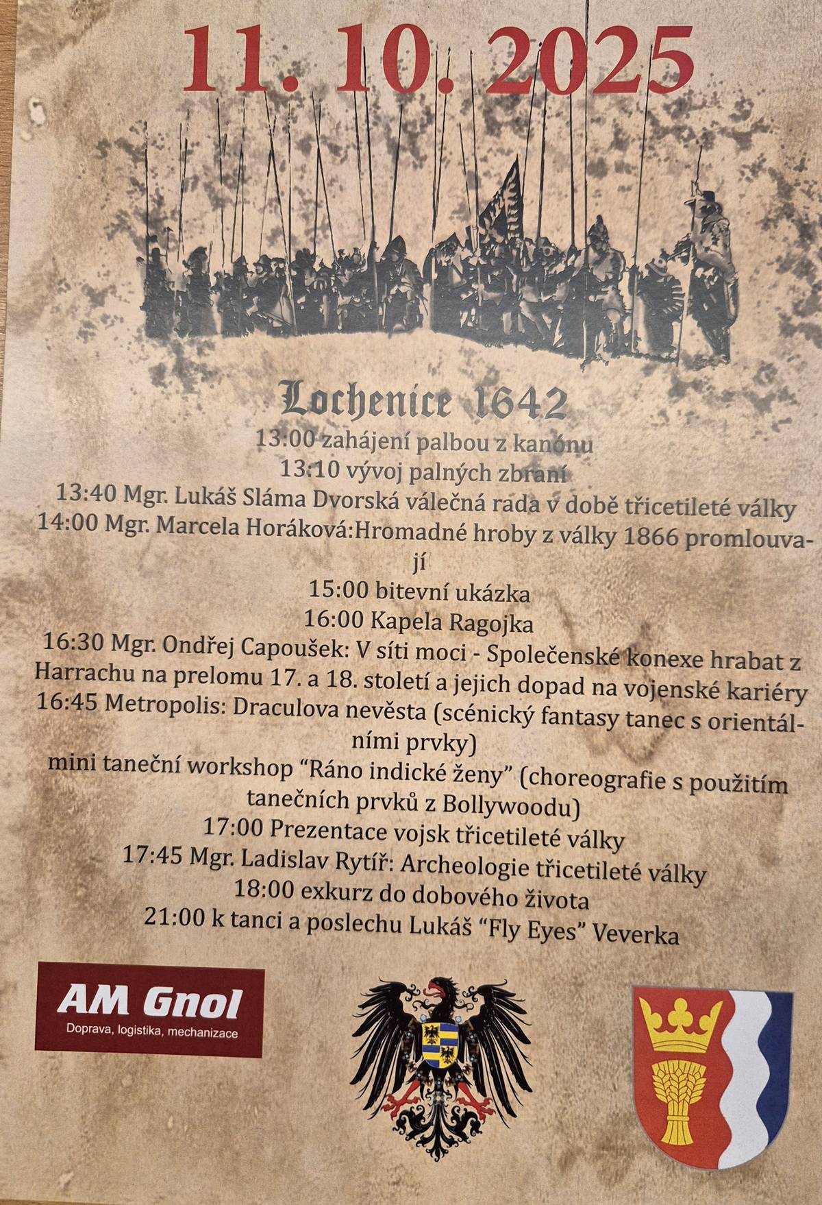 Dne 11.10.2025 od 13,00 u hřiště v Lochenicích.