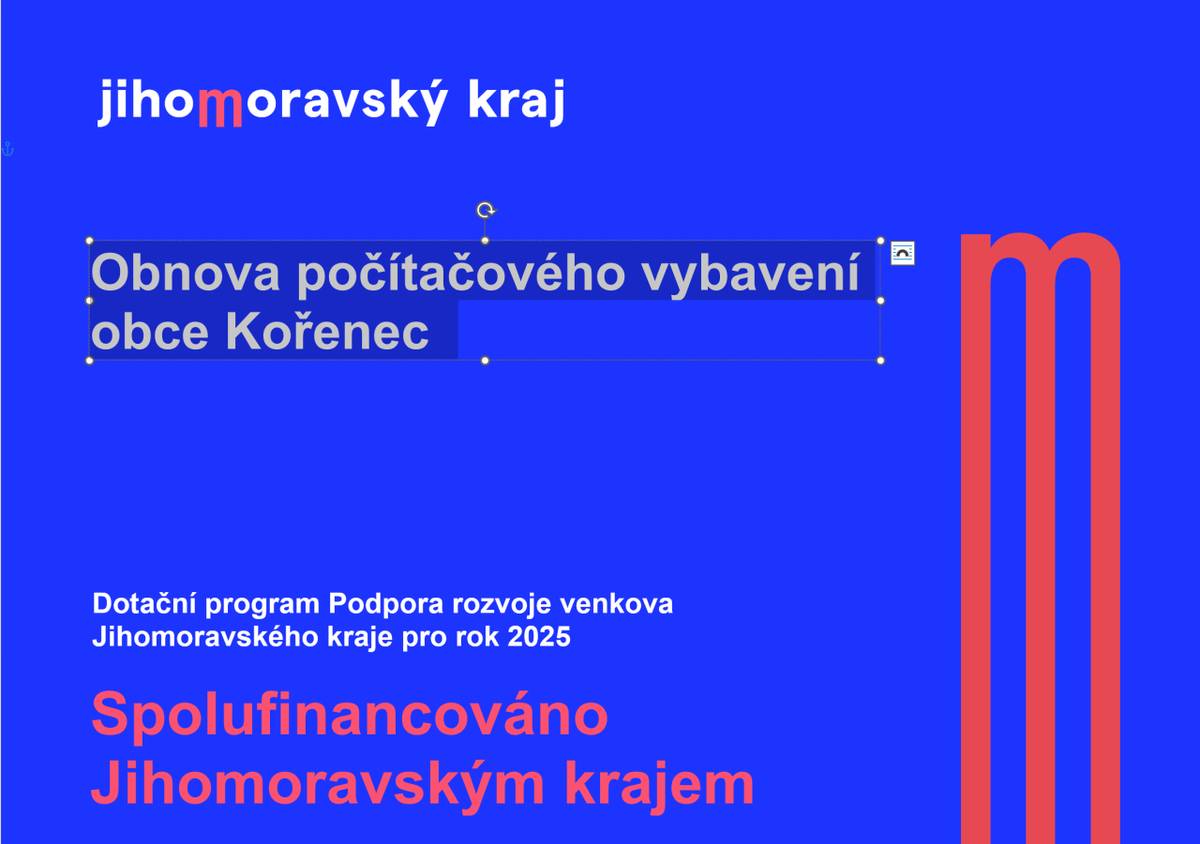 Obnova počítačového vybavení obce Kořenec