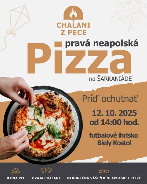 V rámci akcie ŠARKANIÁDA budú Chlapci z pece piecť pravú neapolskú pizzu.