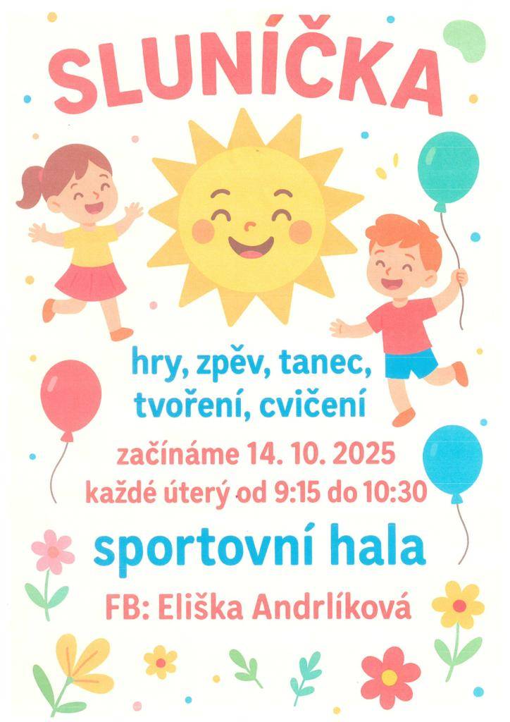 Každé úterý od 9:15 do 10:30 hod.