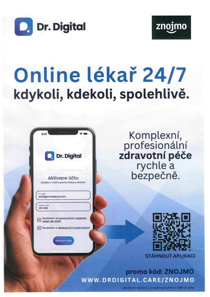 Znojmo spouští online zdravotní službu. Lékaře lidé zastihnou kdykoliv, i v noci.