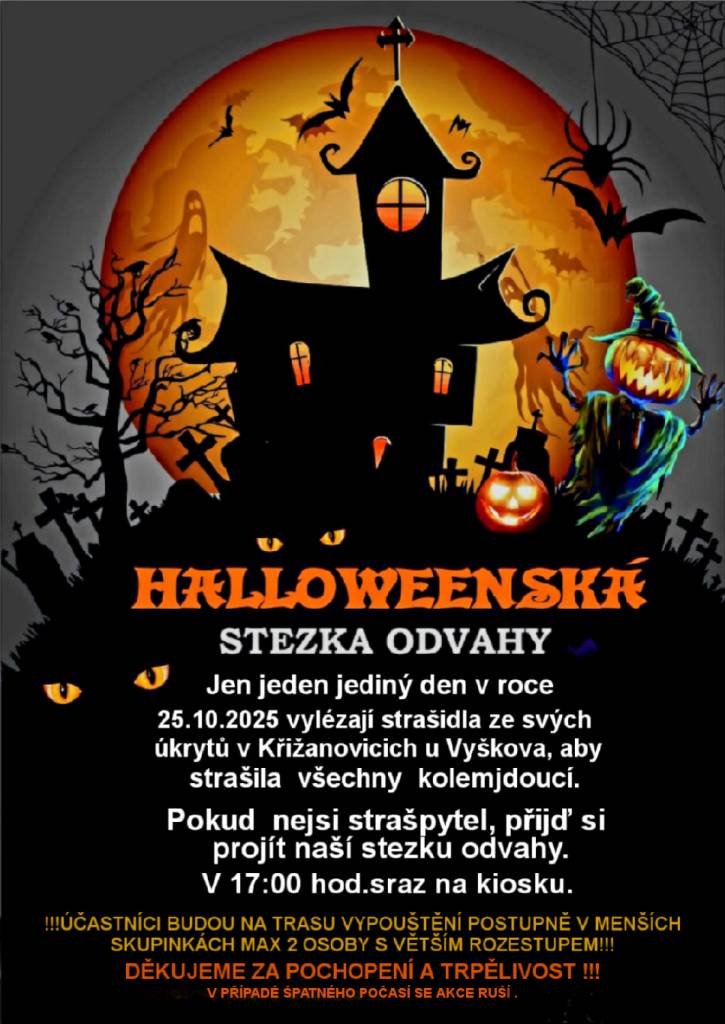 Halloweenská stezka odvahy