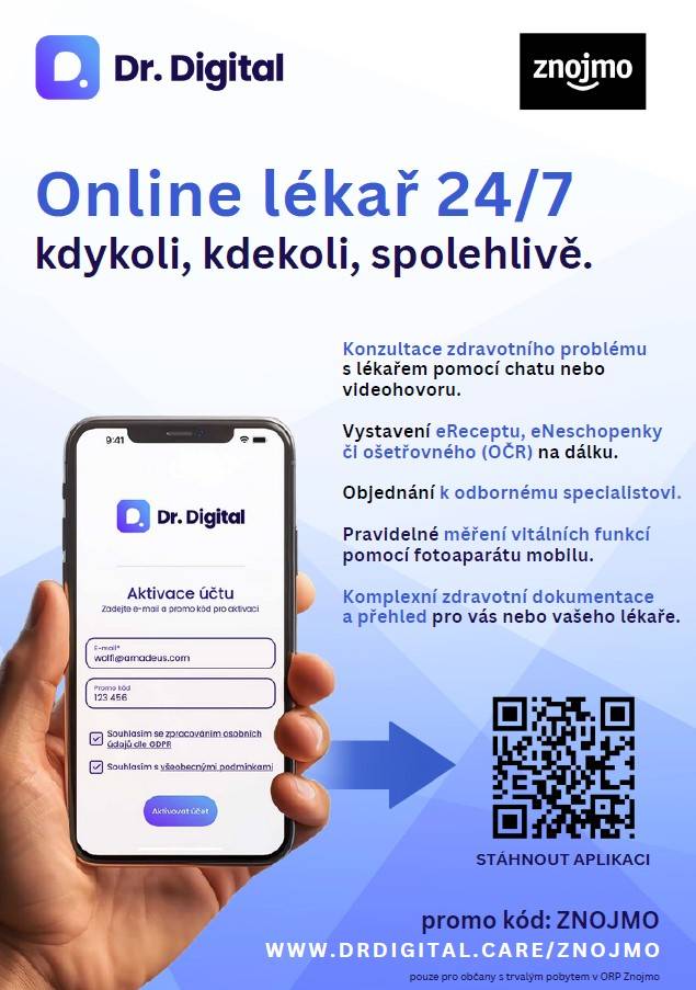 Znojmo spustilo online zdravotní službu. Lékaře lidé zastihnou kdykoliv, i v noci.