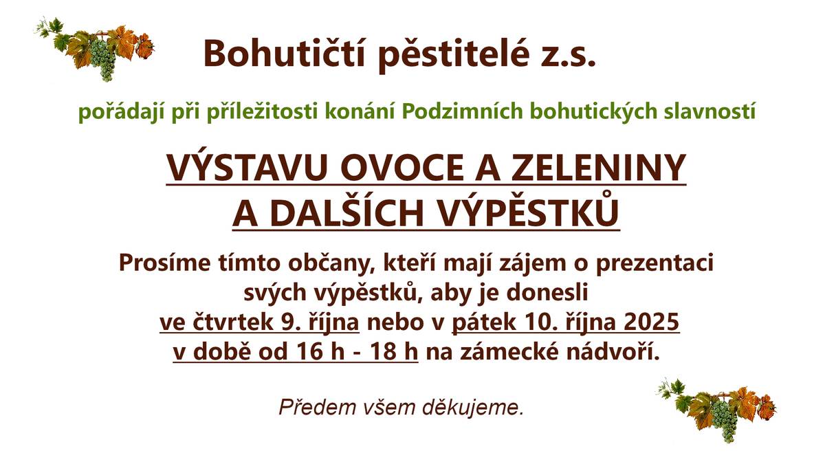 Bohutičtí pěstitelé z.s.