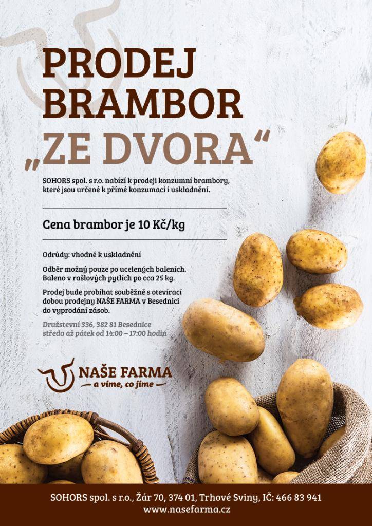 Prodej brambor "Ze dvora"