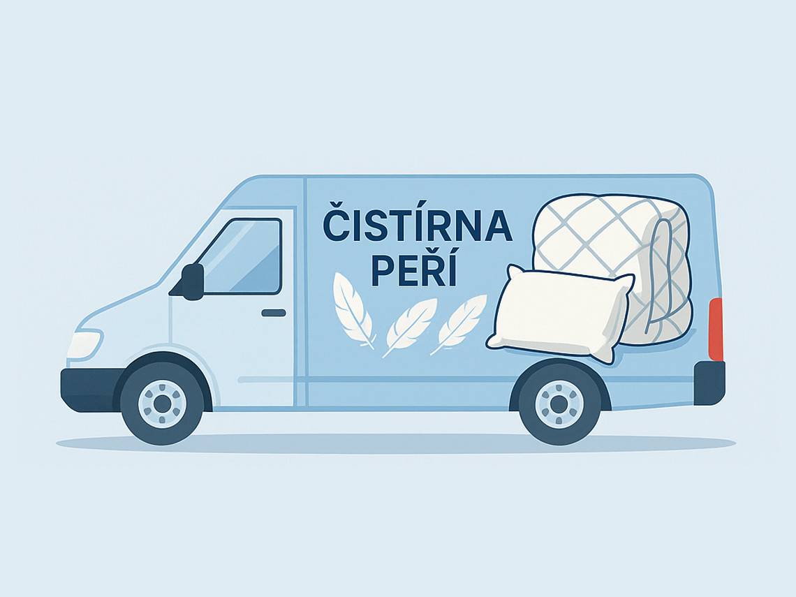 Oznámení o příjezdu čistírny peří do naší obce