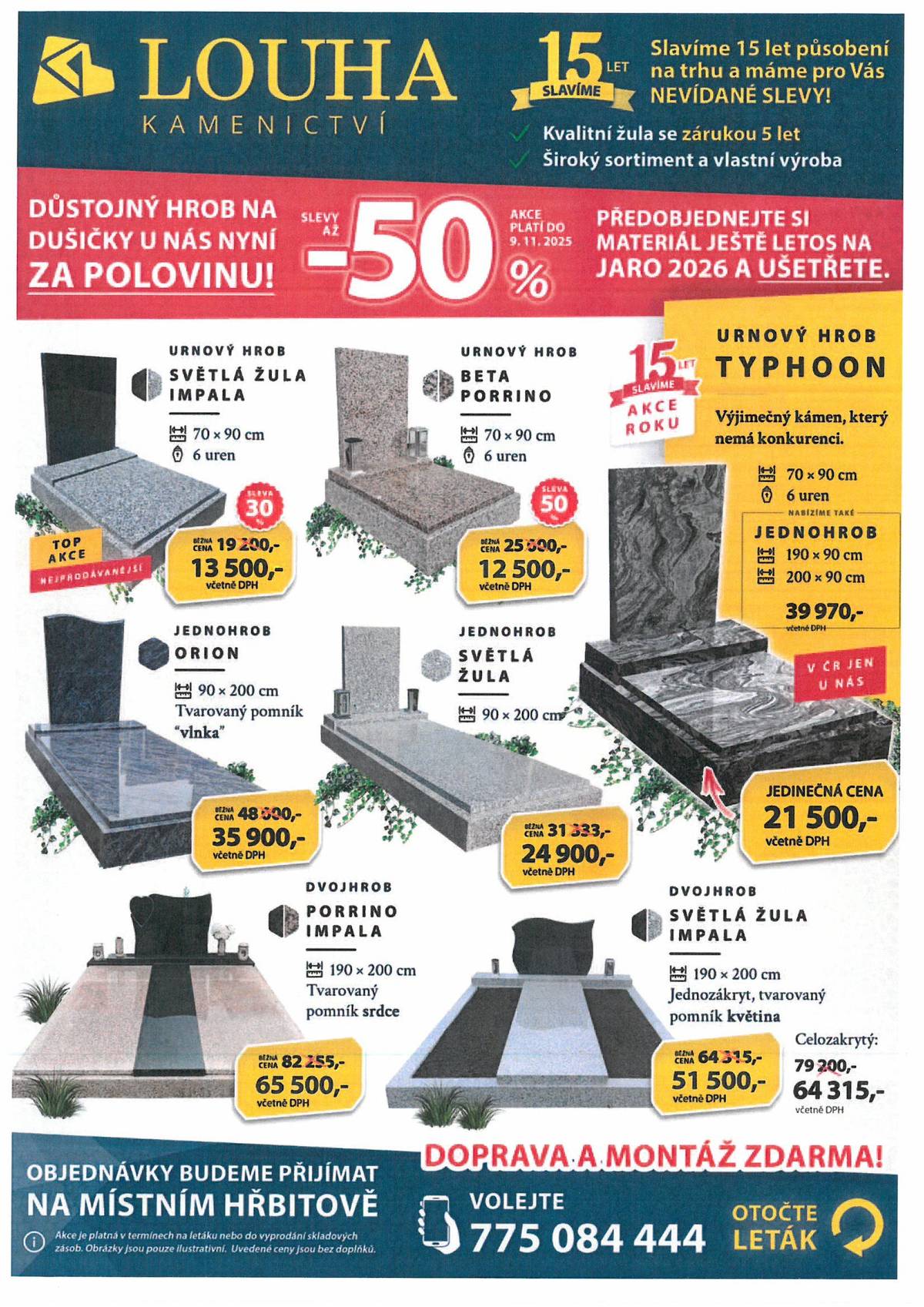 Pondělí 13.10.2025 od 11:55 do 12:15 Pondělí 20.10.2025 od 11:55 do 12:15