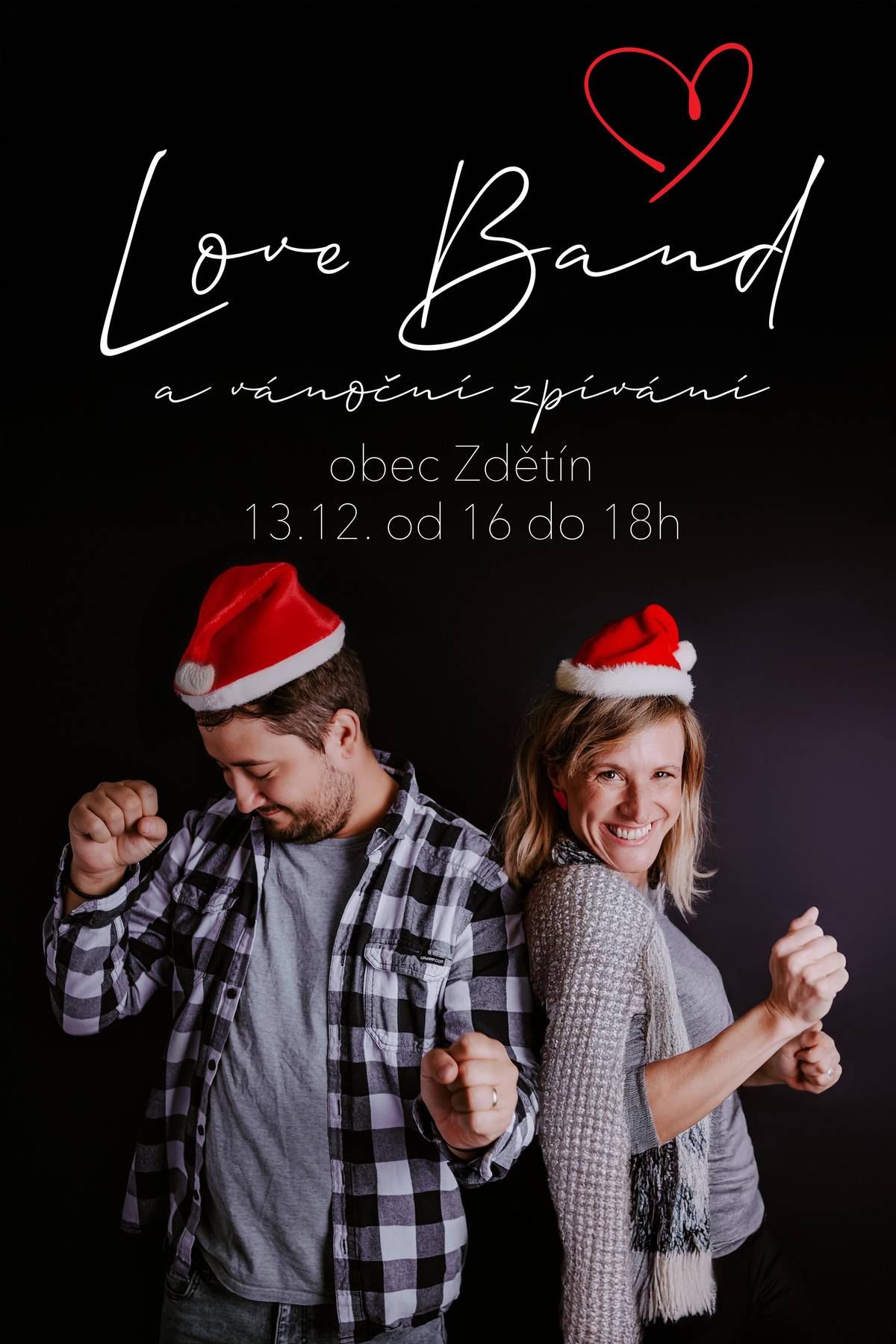 Srdečně Vás zveme na tradiční vánoční zpívání s kapelou Love Band, které se uskuteční v sobotu 13. prosince od 16:00 do 18:00 hodin v prostorách budovy OÚ a MŠ Zdětín. Přijďte si s námi zazpívat známé vánoční písně, naladit se na sváteční atmosféru a užít si příjemné odpoledne v kruhu sousedů a přátel. Nebude chybět teplý nápoj, malé občerstvení a vánoční nálada. Těšíme se na Vás! Obec Zdětí