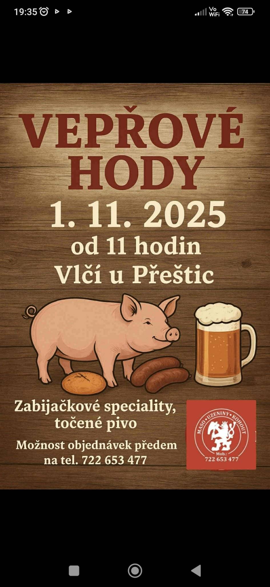Vepřové hody ve Vlčí