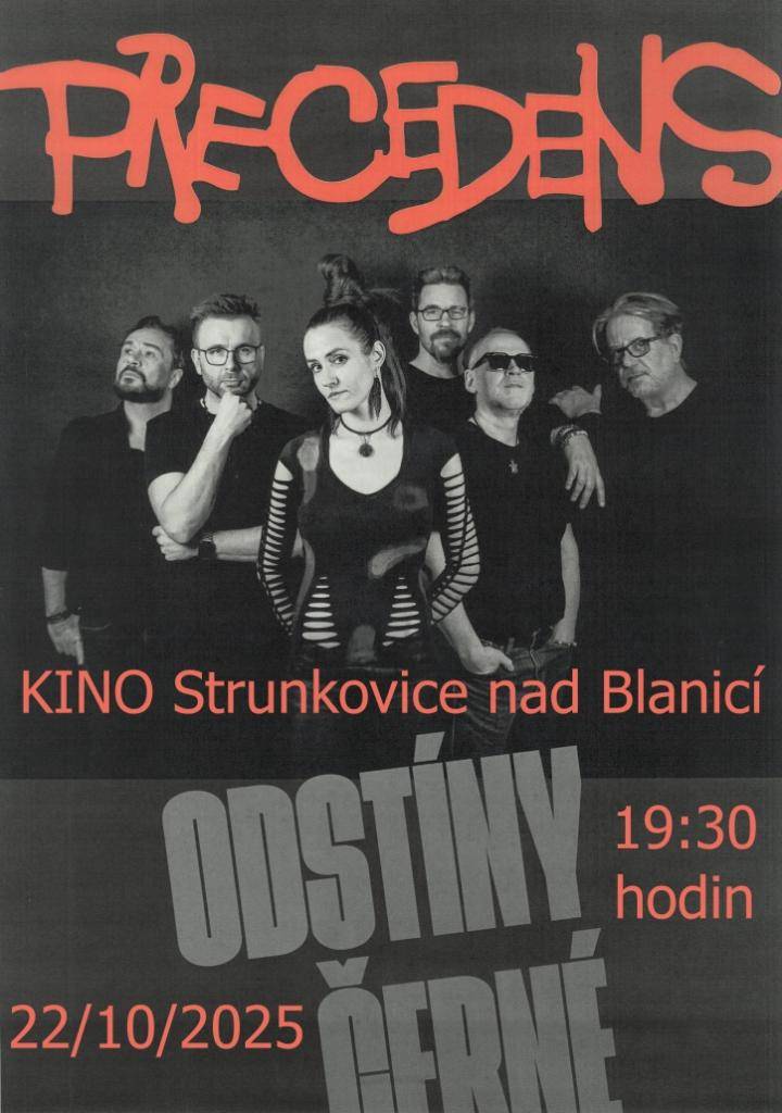 Pozvánka do Strunkovic na koncert legendární rockové kapely.