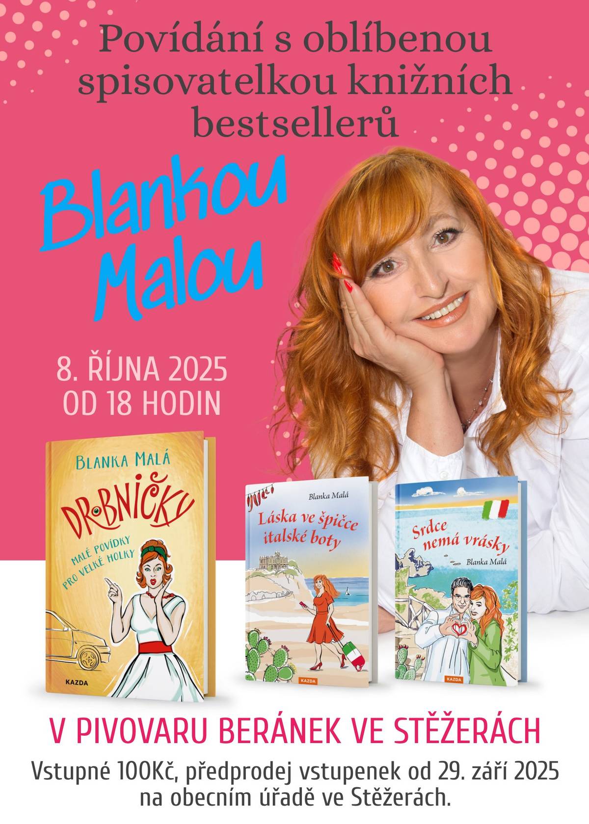 kdy: ve středu 8. 10. 2025 od 18: hodin kde: v Pivovaru Beránek