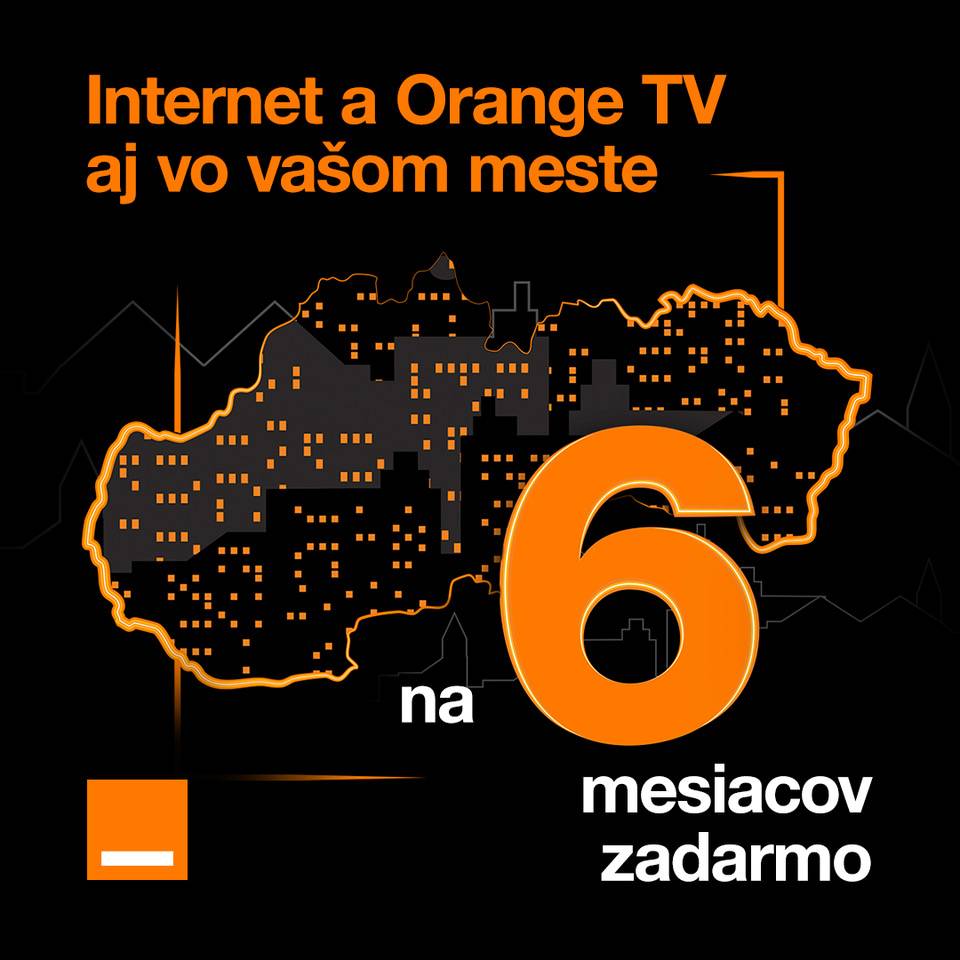 Internet a Orange TV na 3 mesiace zadarmo