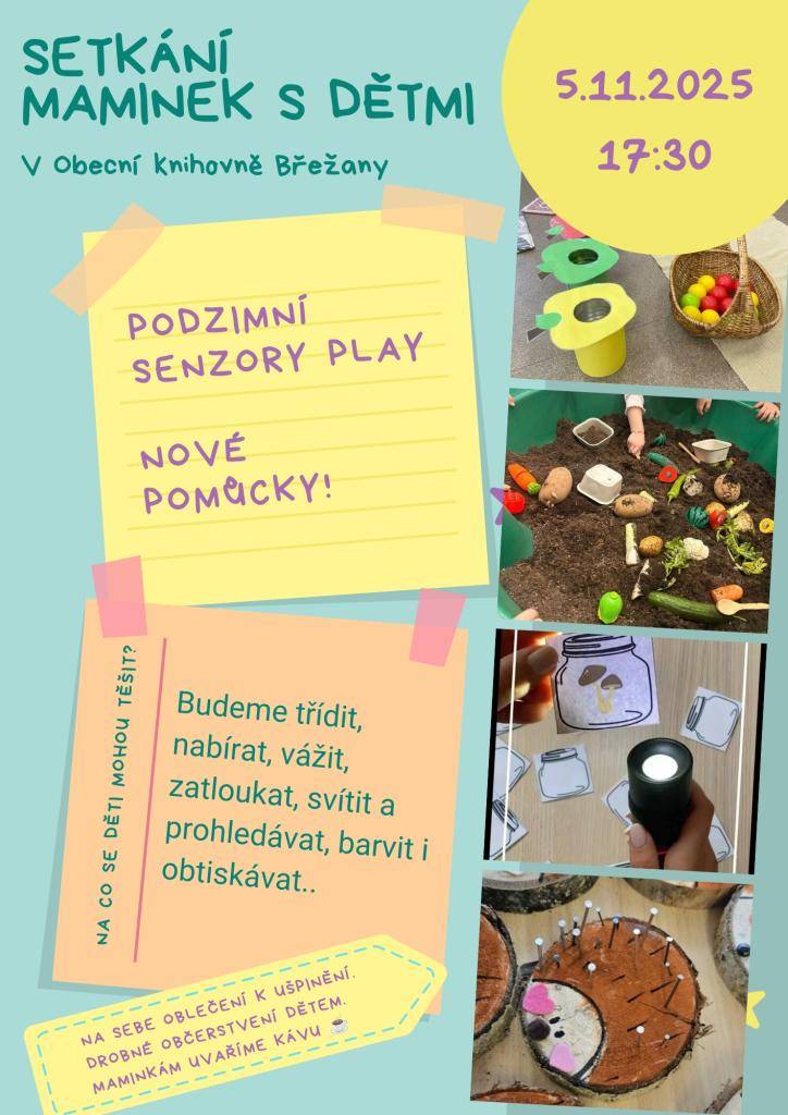 Pozvánka v pořadí na 4. setkání rodičů s malými dětmi v rámci projektu Bookstart - S knížkou do života.