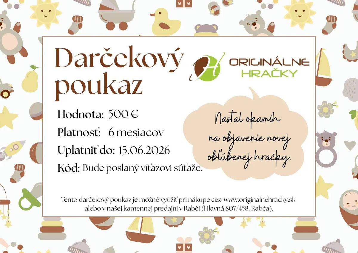 Hlasujte za našu MŠ Bošany cez uvedený link https://www.originalnehracky.sk/sutaz-pre-materske-skoly Ďakujeme
