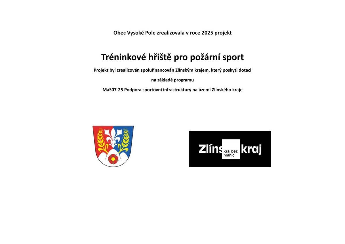 Publicita - Tréninkové hřiště pro požární sport