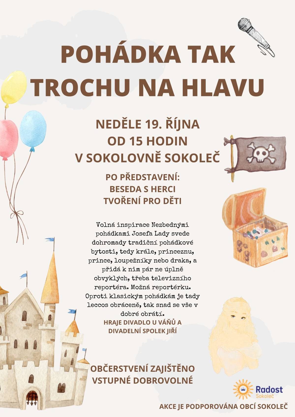 Spolek Radost Sokoleč vás zve: