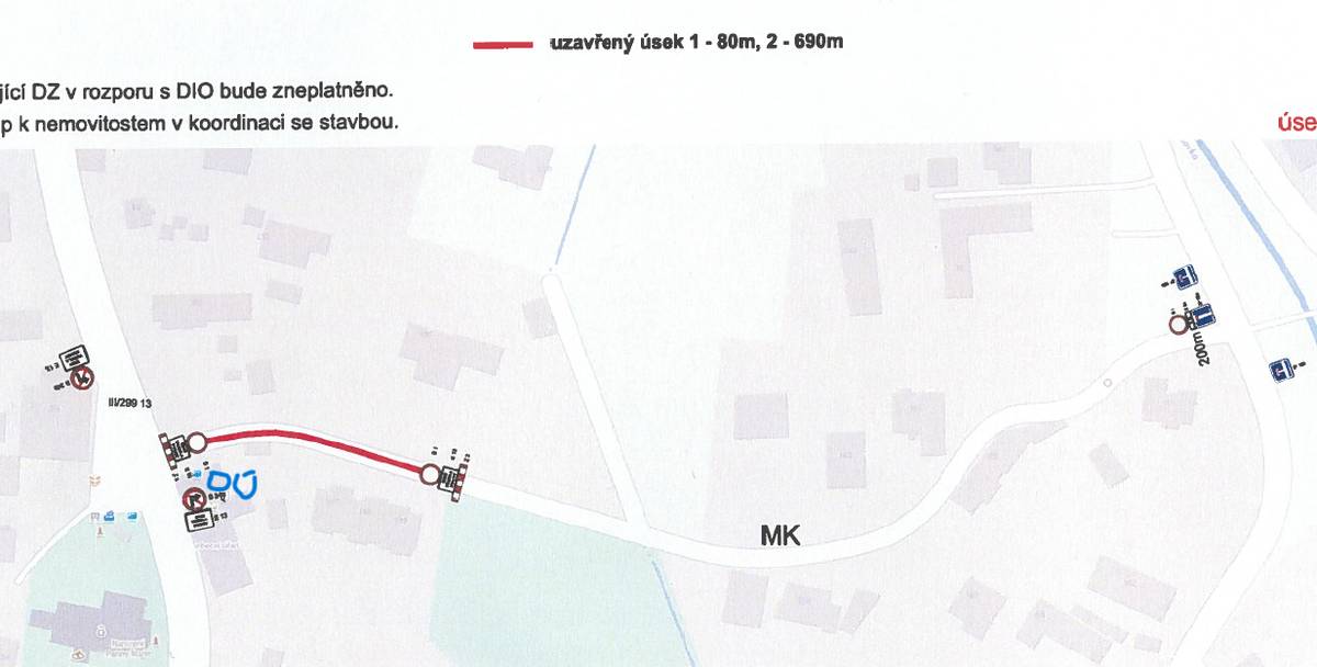 Od 15.-31.10.2025 bude uzavřena MK pod OÚ Lochenice, využijte cesty okolo hasičské zbrojnice.
