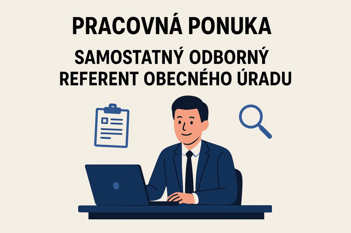 Obecný úrad Skalka nad Váhom vyhlasuje výberové konanie na pracovnú pozíciu samostatný odborný referent/ka