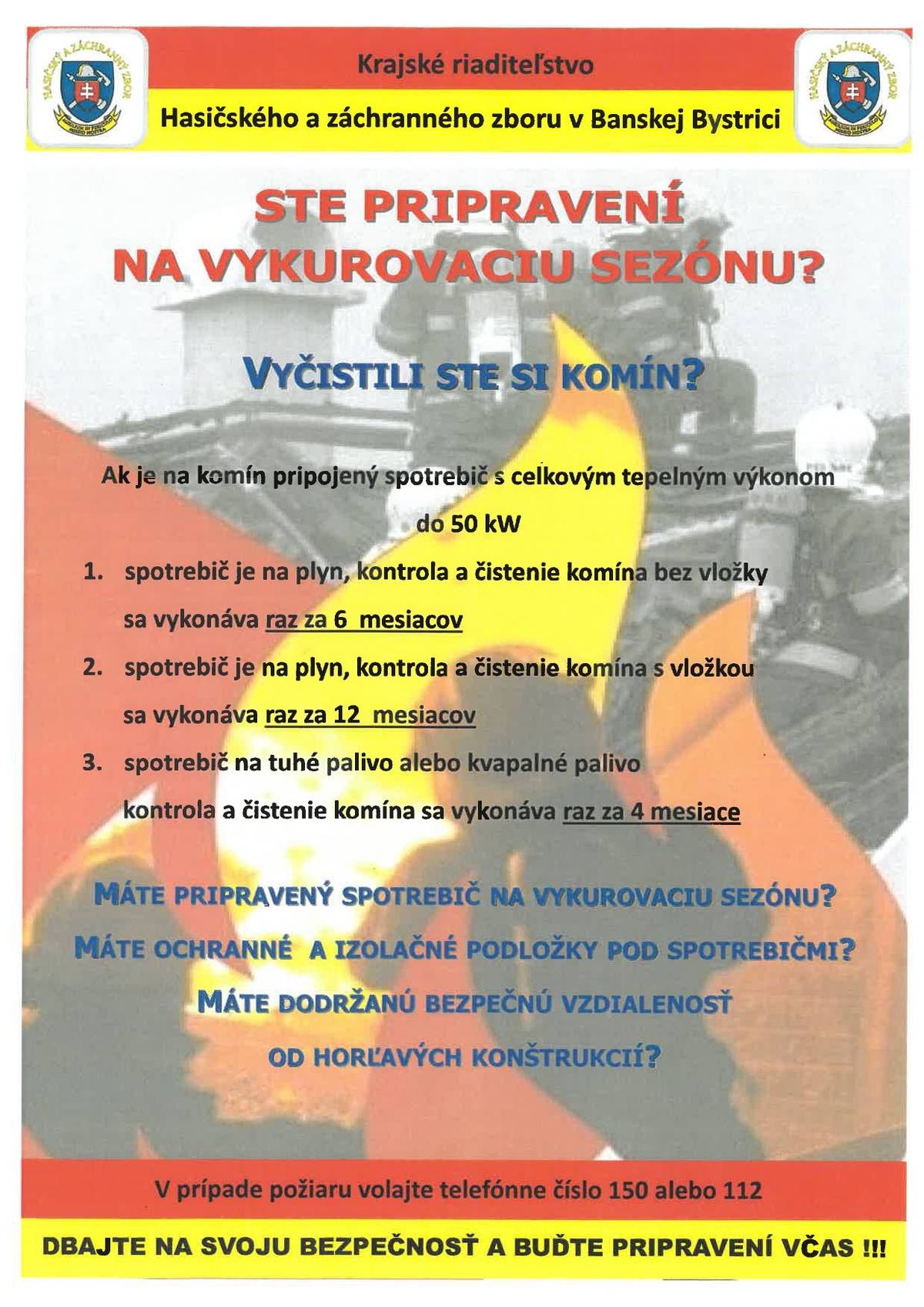 Ste pripravení na vykurovaciu sezónu?