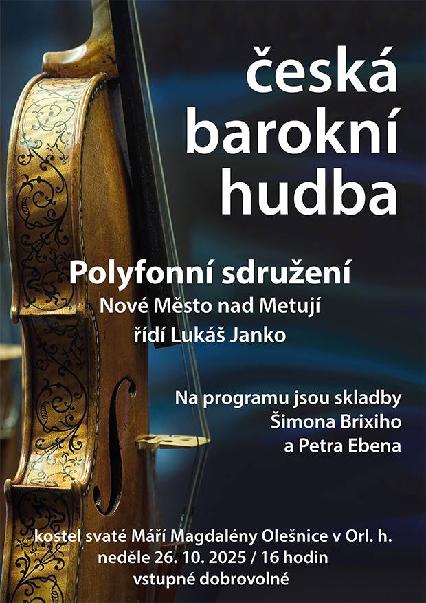 26. 10. 2025 od 16:00    skladby Šimona Brixiho a Petra Ebena
