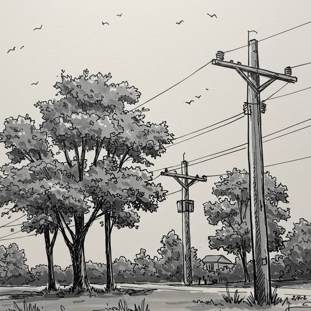 Vlastníci a uživatelé pozemků jsou povinni provést ořez stromoví a porostů, které ohrožují nadzemní elektrické vedení.