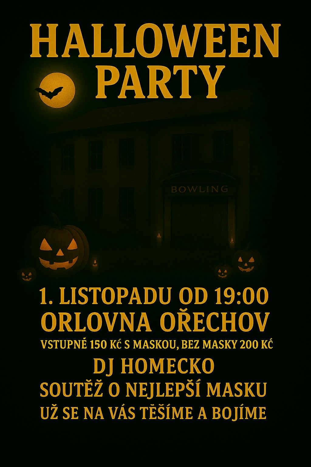Pozvánka na halloween party
