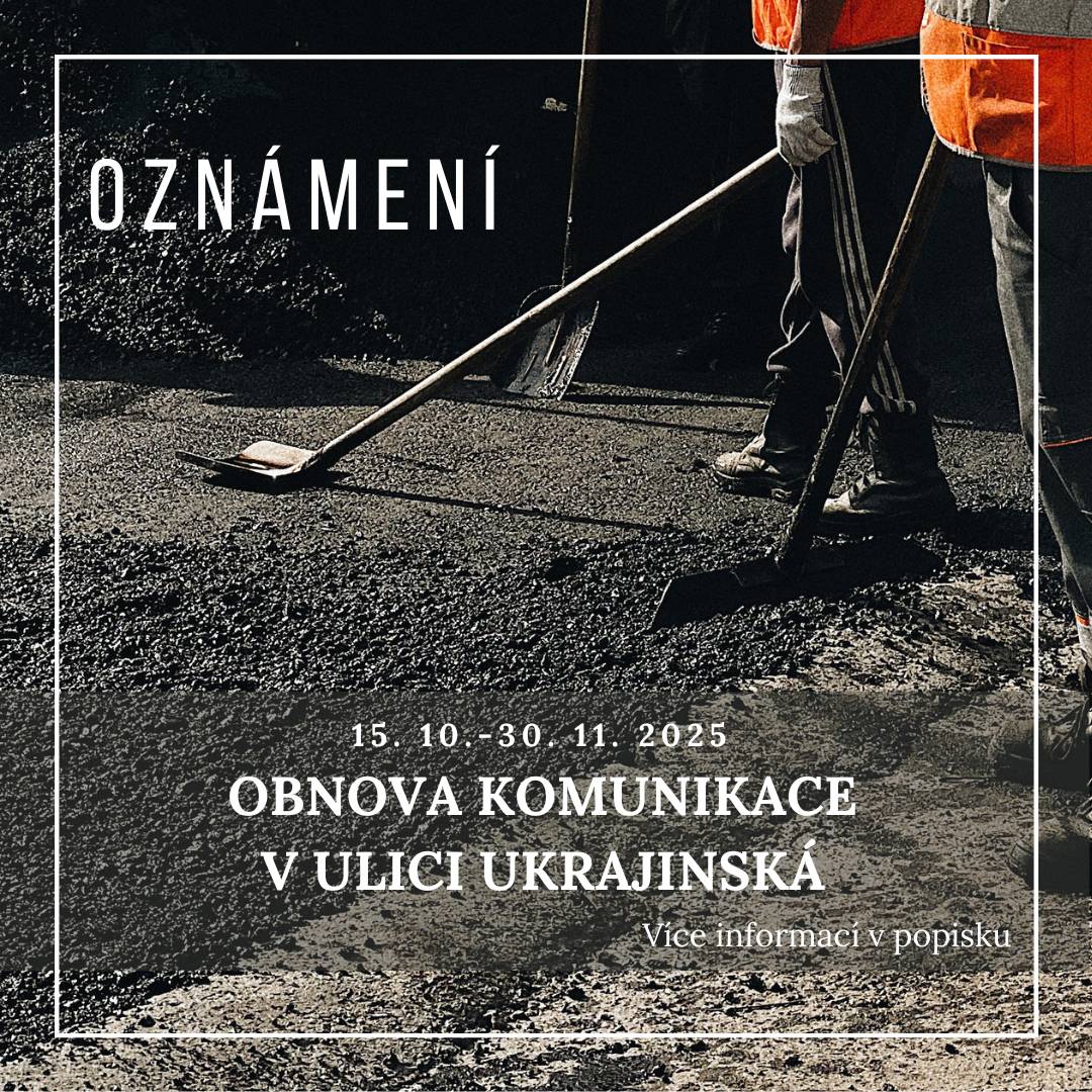 V období od 15. 10. do 30. 11. bude probíhat obnova povrchu komunikace v ulici Ukrajinská. 🚫🚗Po dobu realizace nebude umožněno parkování v celé délce ulice.          ℹ️Dne 15. 10. proběhne frézování asfaltového povrchu. Poté bude následovat výměna stávajících obrub za nové a příprava pro pokládku nového asfaltového povrchu, který bude proveden ve dnech od 10. do 13. 11. Během realizace budou od 13. 10. vymístěny velké nádoby na komunální odpad z kontejnerového stání za budovou restaurace Krušnohor (A) a budou přemístěny k budově Tesca (B), viz přiložená mapka.         🚮Malé nádoby na odpad u domů č. p. 404, 736, 2134, 2190, 311 a 314 budou vyváženy v běžných termínech svozu, tj. komunální odpad každé úterý a separovaný odpad každé sudé úterý. Prosíme o vyndání nádob v den svozu a uklizení hned po svozu odpadu.         Chtěli bychom touto cestou požádat o zvýšenou opatrnost pohybu a trpělivost při výstavbě. Předem se omlouváme za komplikace, které způsobí samotná realizace.         Kontaktní osoba za Městský úřad Litvínov je v případě dotazů paní Michala Horová, referentka Odboru investic a regionálního rozvoje, 📞tel. 777 493 819, 476 767 622, ✉️e-mail: Michala.Horova@mulitvinov.cz