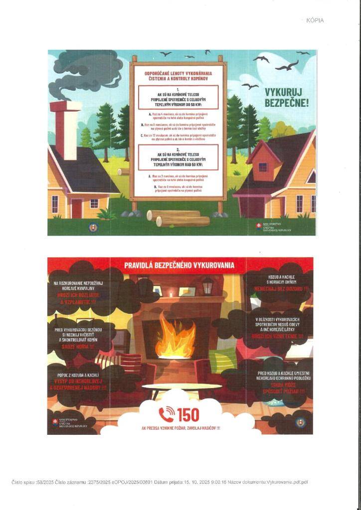 Preventívno-výchovný materiál - ,,Vykuruj bezpečne"