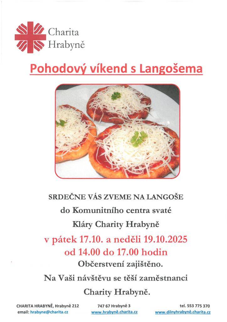 POZVÁNKA CHARITY HRABYNĚ