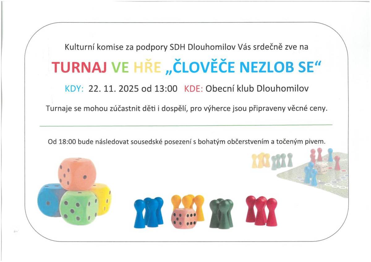 22.11.2025 od 13:00 hodin v místním Obecním klubu