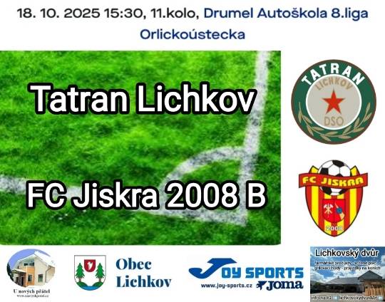 V sobotu Tatran přivítá rezervu FC Jiskra 2008, které momentálně patří, se sedmi body, třinácté místo. Jestliže se domácí chtějí udržet v klidném středu tabulky, měli by toto utkání zvládnout, proto je bodový zisk v tomto duelu nutností. Tímto zveme všechny naše fanoušky a příznivce na domácí utkání, které má výkop už v 15:30 hodin.