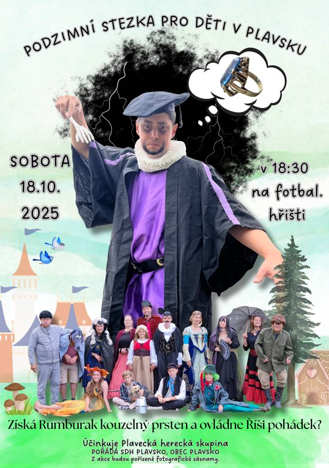 Zveme vás do Říše pohádek, která bude plná úkolů, tajemství a pohádkových postav...