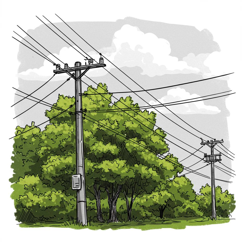 Společnost ČEZ Distribuce upozorňuje vlastníky a uživatele pozemků na povinnost odstranit a okleštit porosty ohrožující elektrické vedení. Zásah je nutné provést do 15. listopadu 2025.