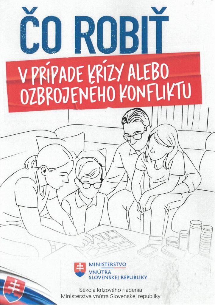 Brožúra Ministerstva vnútra SR, sekcie krízového riadenia