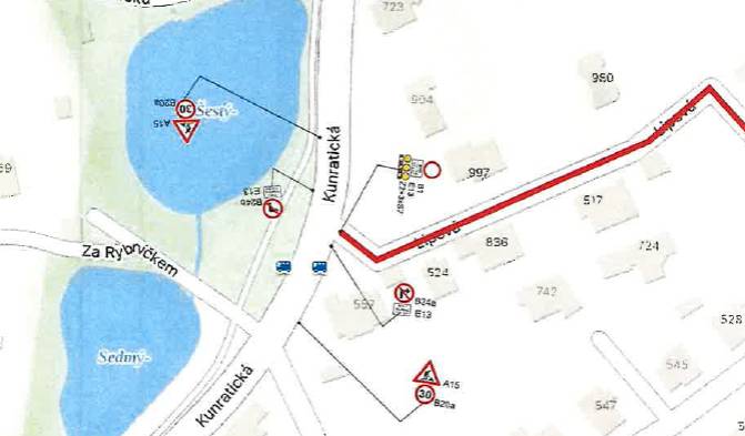 Vážení spoluobčané, dnešním dnem 14.10. je zahájena rekonstrukce ulice Lipová. Prosíme o  dodržování dopravních opatření, která jsou v ulici vyznačena. Práce bude ukončeny 15.12.2025. Děkujeme za trpělivost a těšíme se spolu s Vámi na ulici v nové podobě.   Obecní úřad Průhonice Schema dopravní obslužnosti :