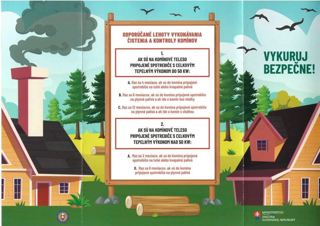 Krajské riaditeľstvo HaZZ v Banskej Bystrici upozorňuje občanov, aby dbali na správny technický stav vykurovacieho telesa a komína.Hlavnou príčinou požiarov v rodinných domoch počas vykurovacej sezóny je predovšetkým vyhorenie sadzí.