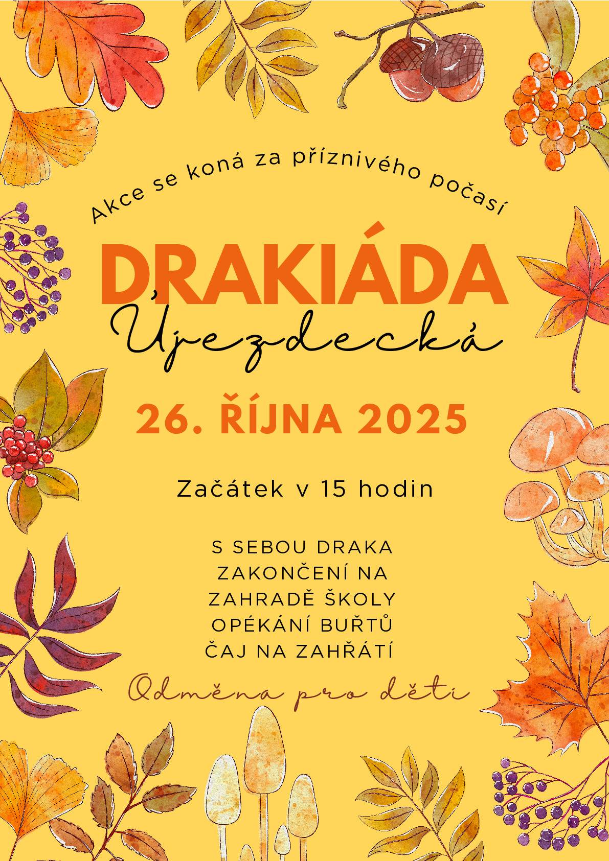 Zasíláme pozvánku na podzimní dovádění v oblacích.