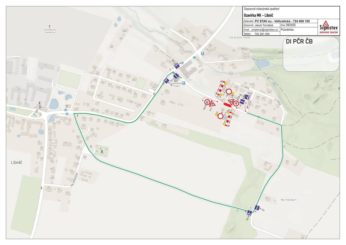 🚧 Upozornění pro občany 🚧 Ve dnech 20.–22. října 2025 bude uzavřena část místní komunikace nad lázněmi z důvodu budování vodovodní a kanalizační přípojky. Prosíme řidiče i chodce, aby využili objízdnou trasu a dbali zvýšené opatrnosti. Děkujeme za pochopení a trpělivost po dobu stavebních prací. 🙏 Obecní úřad Libníč