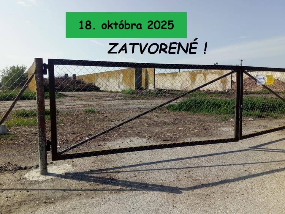 OMDčka - zberné miesto na biologický odpad bude počas hodového víkendu, resp. 18.10.2025 zatvorené!