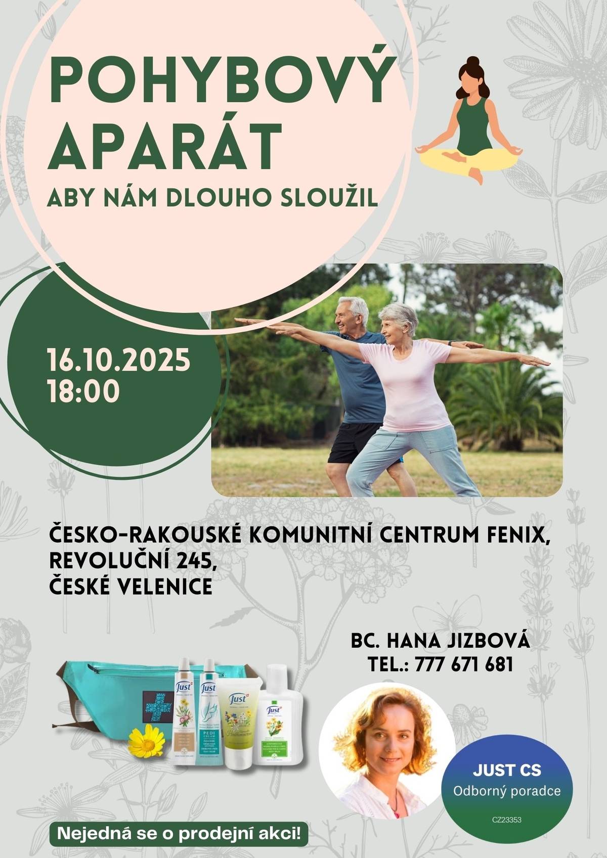 Přednáška s Bc. Hanou Jizbovou.  Datum: 16. 10. 2025 od 18:00 hod.  Místo konání: Česko-rakouské komunitní centrum FENIX Vstupné: zdarma