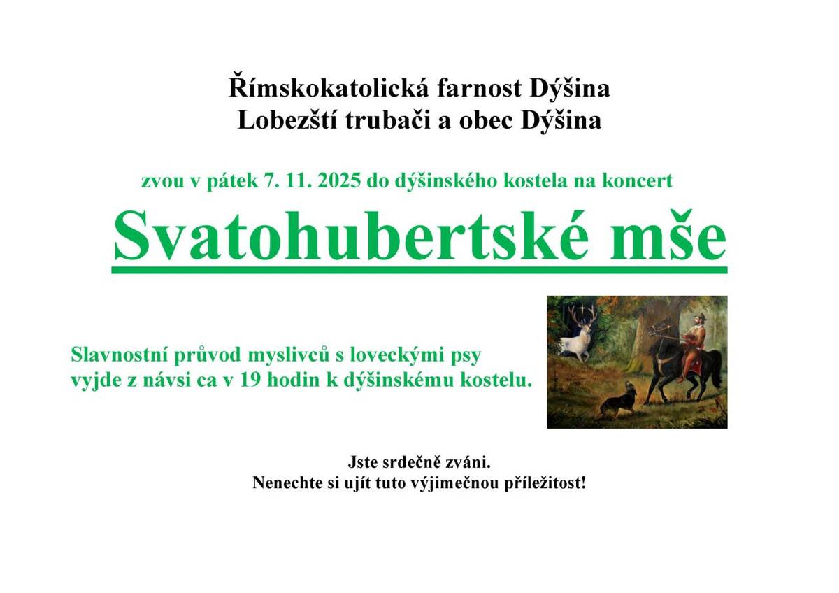 Pátek 7. listopadu v Dýšinském kostele