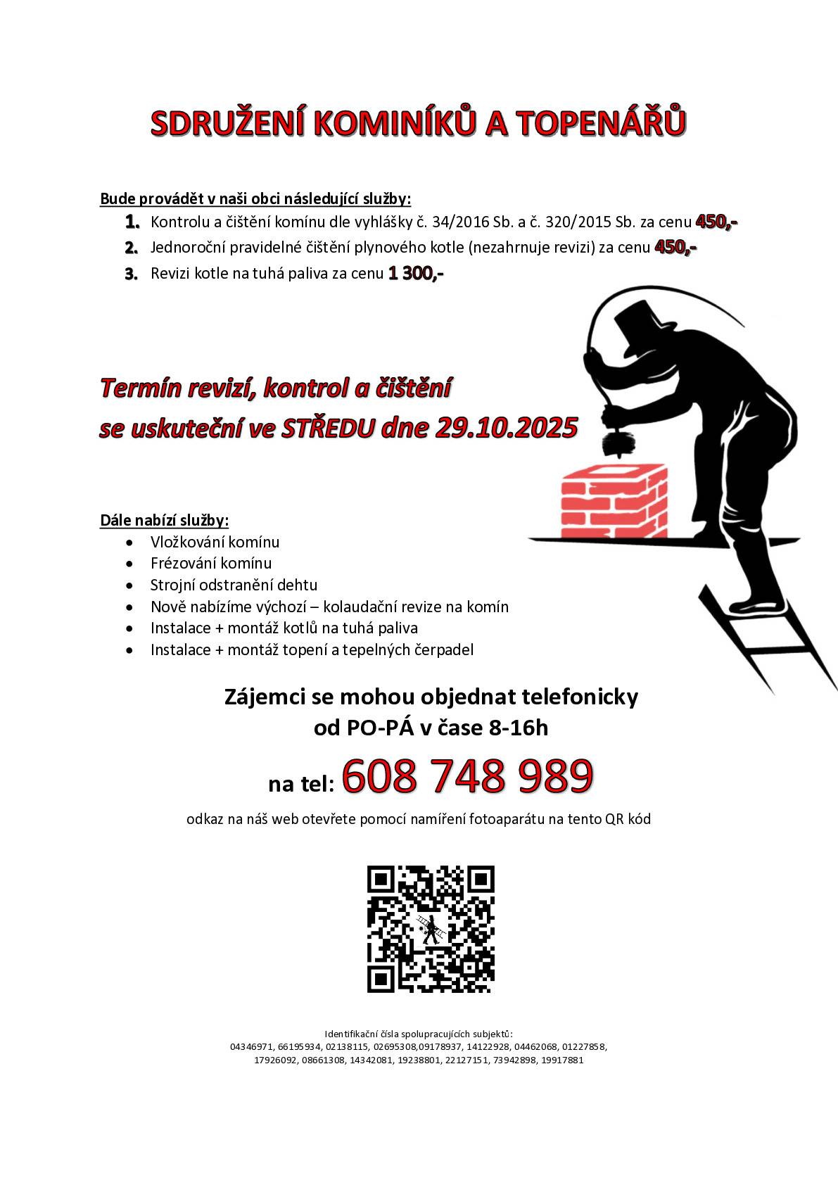 Kominictví - revize kotlů na tuhá paliva