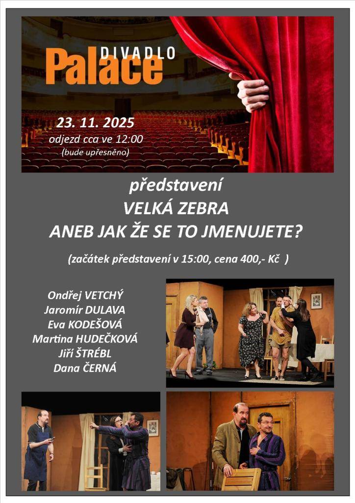 Divadlo Palace v Praze - Velká zebra