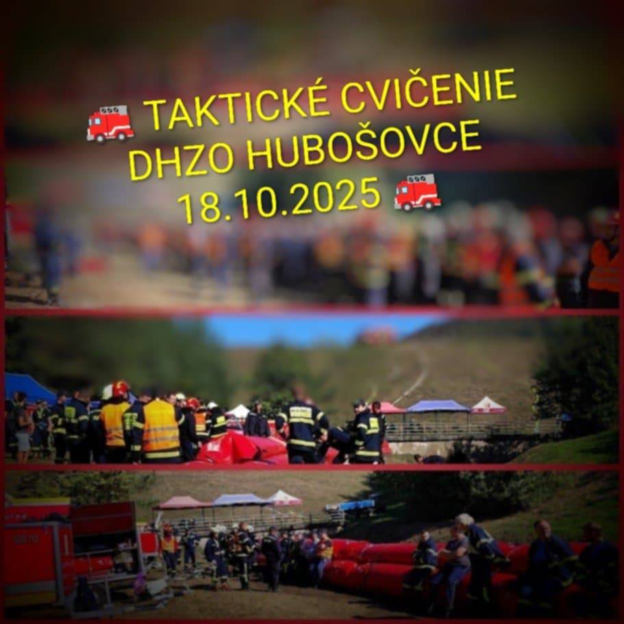 Taktické cvičenie dobrovoľných hasičských zborov okolitých obcí.