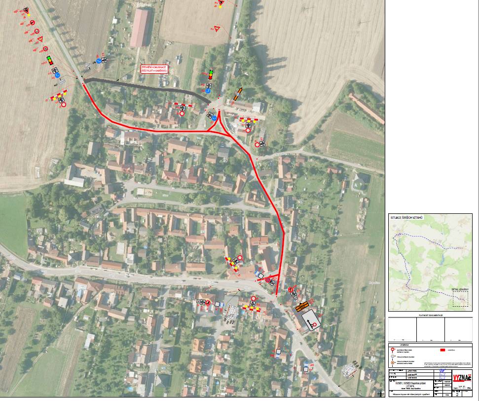 Od pondělí 20. 10. 2025 budou zahájeny stavební práce na opravě komunikací.