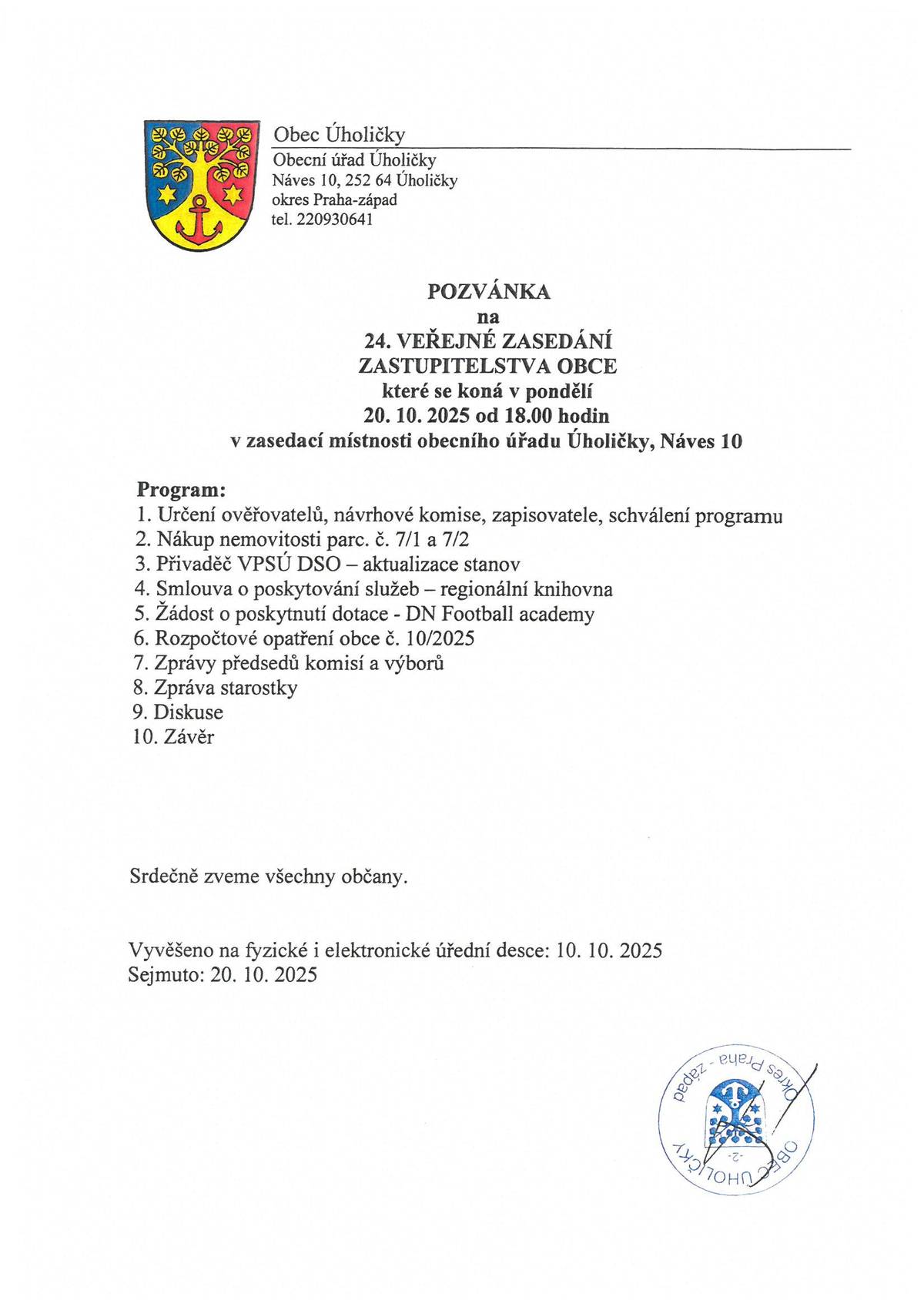 Zveme Vás na pondělní VZ ZO,které se koná od 18 v zasedačce.