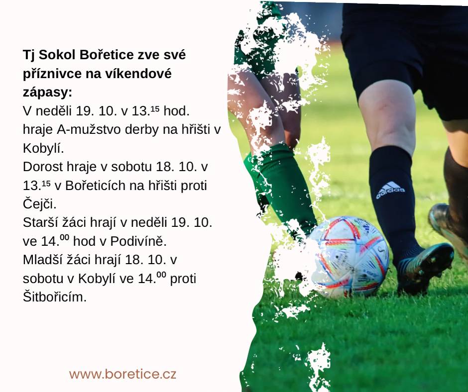 Přijďte fandit našim fotbalistům.